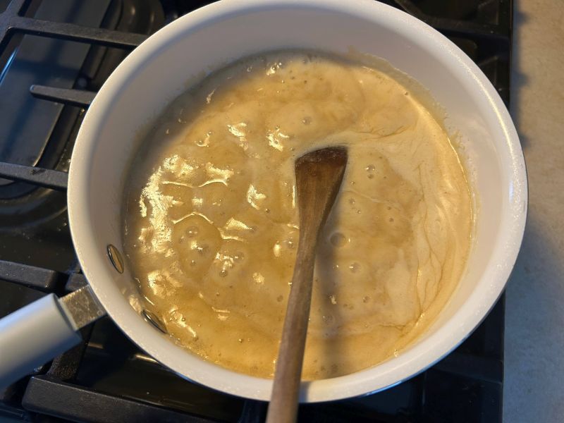 Boiling chocolate fudge base