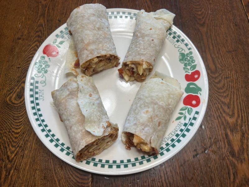Elvis Lefse pinwheels ready to serve on a plate