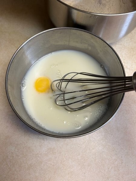 Wet ingredients for donut holes