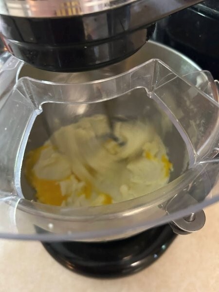 Mix each egg in well, one at a time.